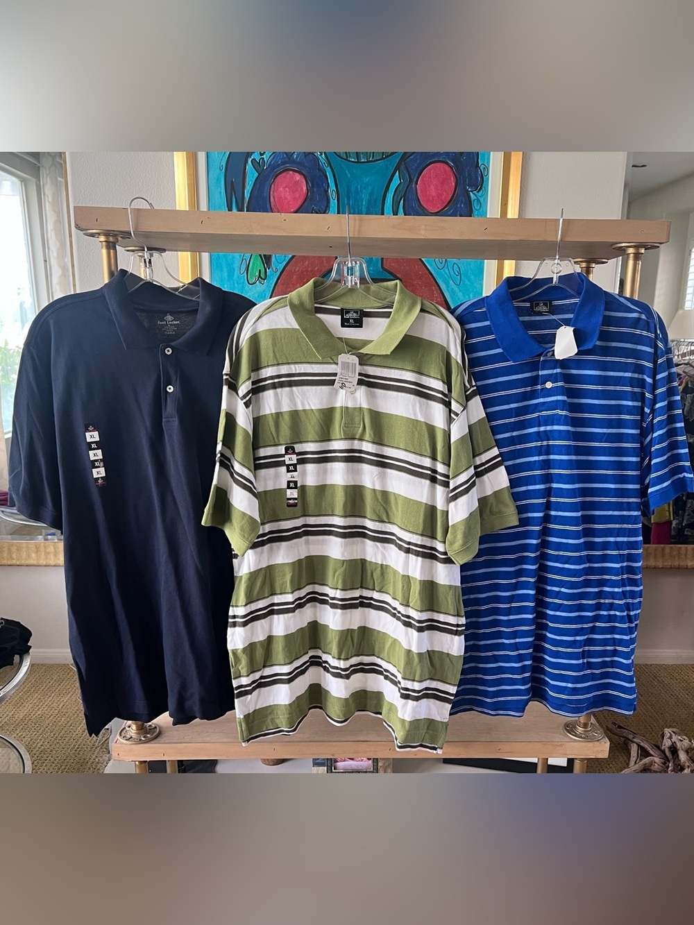 Foot Locker Men’s Polo Shirts (3) Bundle – XL – New With Tags